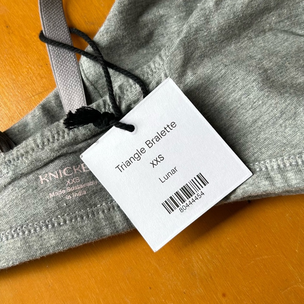 Knickey Gray Organic Cotton Triangle Bralette - Picture 5 of 5